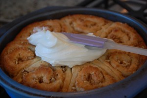 pumpkin walnut cinnamon rolls