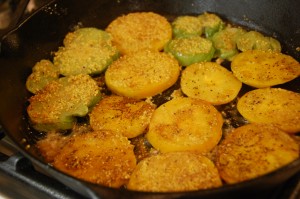 Fried Heirloom Tomatoes