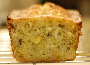 Yellow Squash & Pistachio Lemon Cake