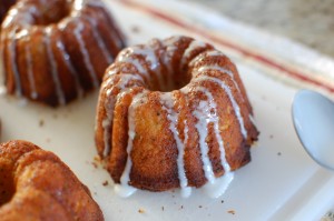 Lemon Poppy Seed Mini Bundt Cake