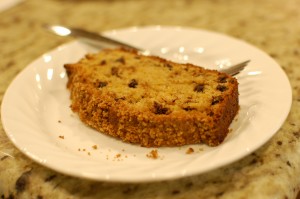 Pumpkin Streusel Bread made from raw field pumpkin