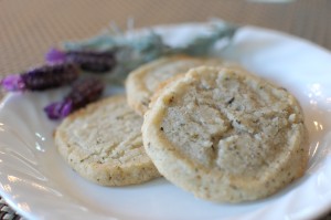 Lavender Flower Shortbread Cookies