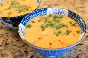 Thai Pumpkin-Shrimp Coconut Soup