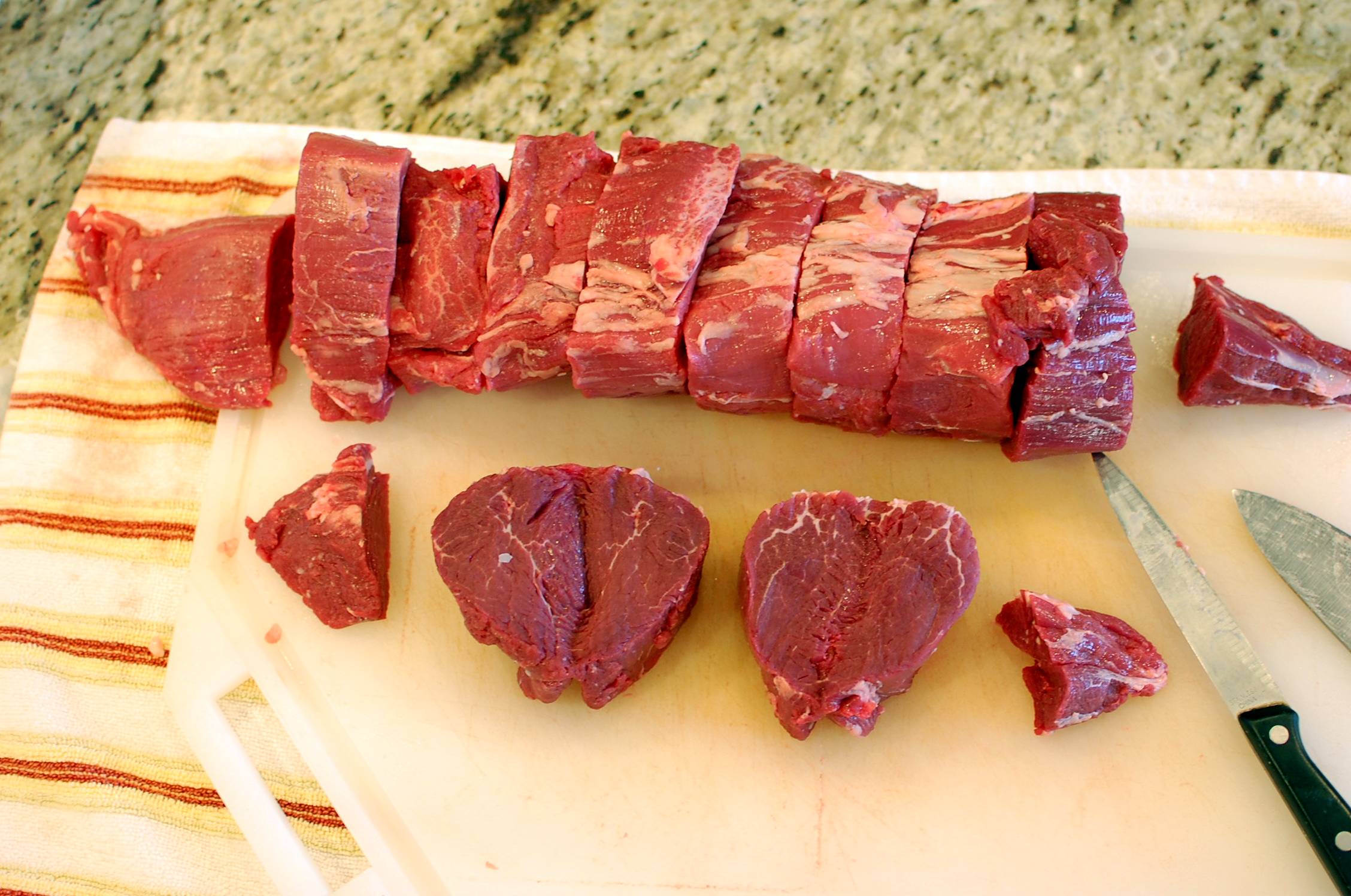 How to butcher (trim and cut) a whole beef tenderloin (a.k.a. "PiSMO&q...