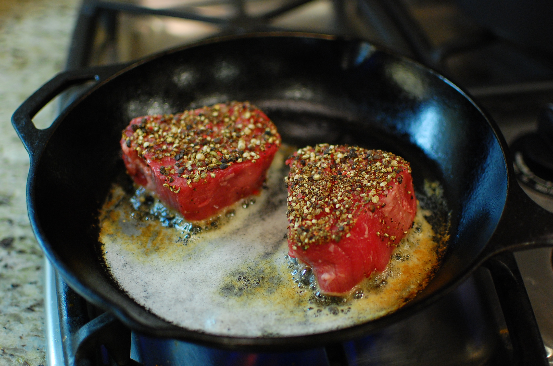 Steak Au Poivre How To Cook Filet Mignon Steak In A Pan The 350 Degree Oven