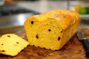 Carrot Raisin Shokupan (Japanese Carrot Raisin Yeast Bread)