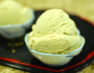 Homemade Green Tea Ice Cream