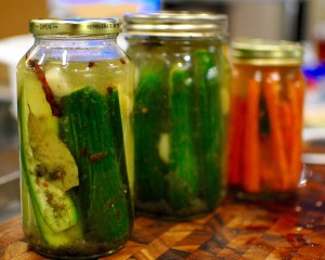 Homemade pickles