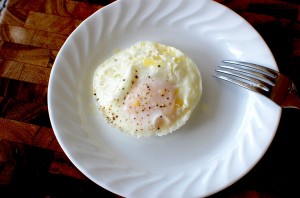 Microwave "Fried" Egg