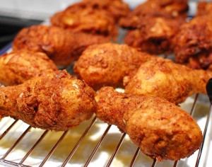 KFC "secret recipe" chicken (Buttermilk fried chicken)