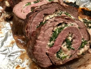 Spinach & Cheese stuffed Flank Steak