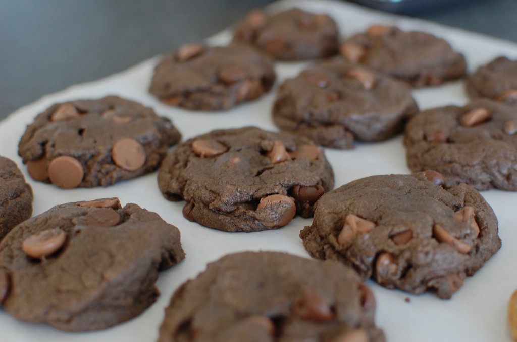 Triple chocolate chip cookies — The 350 Degree Oven